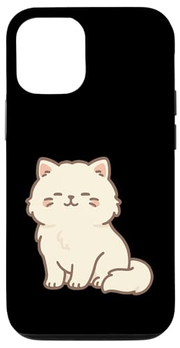 ペルシャカワイイネコの絵描き。かわいい動物のアートワーク スマホケース iPhone 12/12 Pro 用