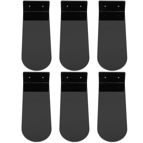 Étagère à chaussures murale en acrylique noir Magiclulu (lot de 6) pour baskets