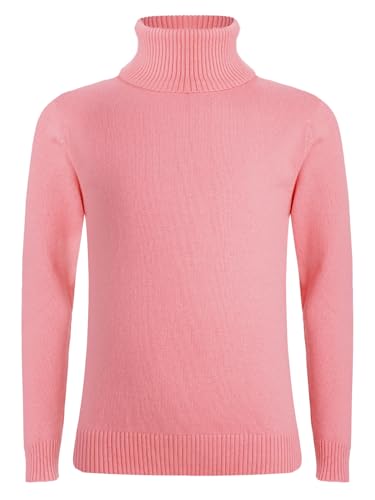 Kids Boys Girls Turtleneck Long Sleeve Knitted Pullover Tops Thermal Sweater Undershirt