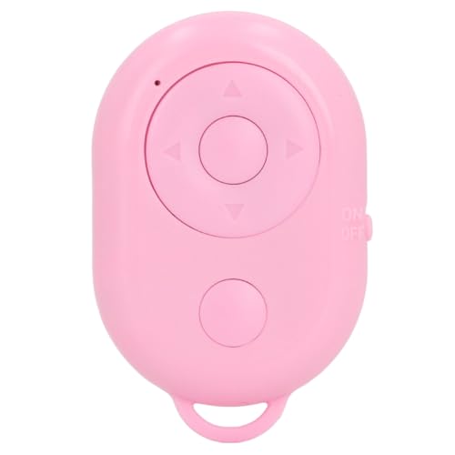 Tissting Obturador con Control Remoto Bluetooth 4.0, Aplicación Kindle, Cámara Inalámbrica con Volteador de Páginas, Clicker de Fotos y Vídeos para Phone, Android, Pad, Tabletas(Rosa)