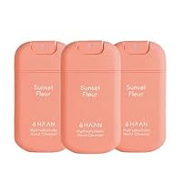 HAAN Feuchtigkeitsspendendes Handspray mit Aloe Vera (3 Stück) – 3 Stück pro Duft: Sunset Fleur