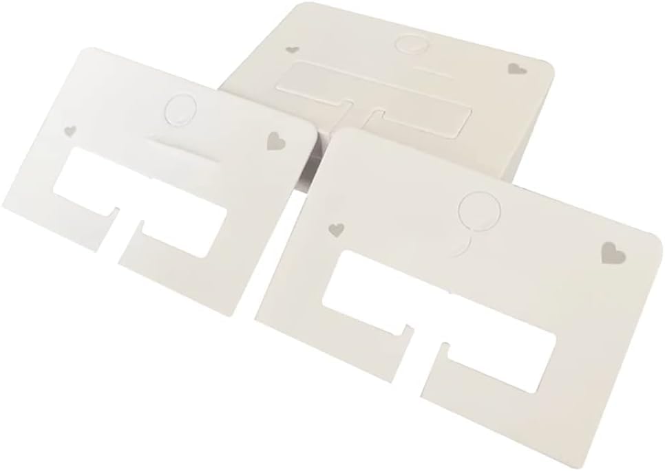 100 tarjetas de presentación de pinzas para el cabello blanco, lazo para el cabello, tarjetas de embalaje de horquilla, accesorios para el cabello,