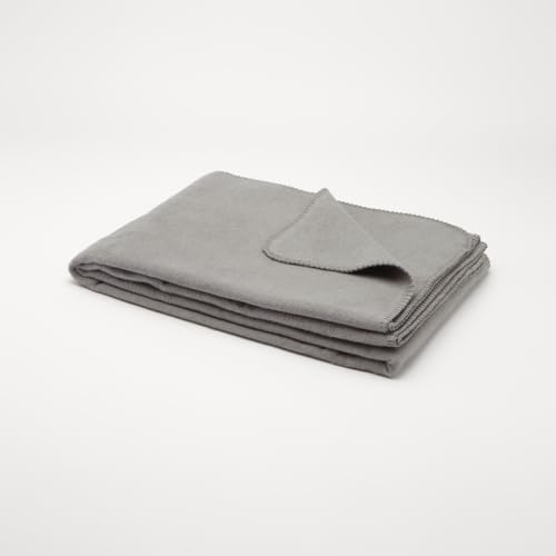 Baumwolldecke 100×150 cm – Kuscheldecke in Graphit für Zuhause