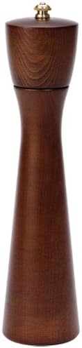 Fletchers' Mill Tronco Salt Mill, Walnut Stain - 10 Inch, Adjustable Coarseness Fine to Coarse, MADE IN U.S.A.