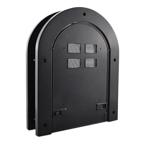 Gattaiola per gatti Finestra magnetica for zanzariera for cani e gatti for animali domestici, for accessori for cancelli ad arco in plastica ABS in legno per Porta(Black)