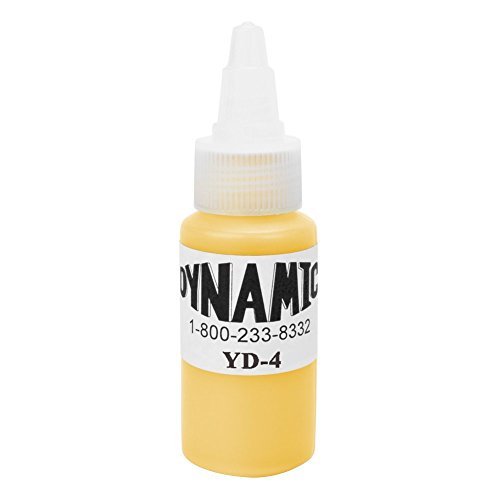 Dynamic Tattoo Ink Color Canary Yellow 1oz