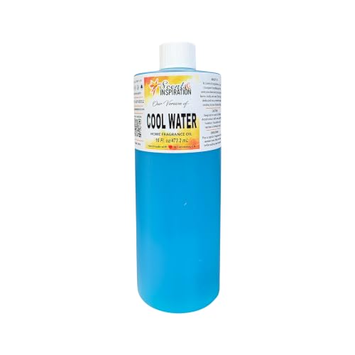 Cool Water Home Fragrance Oil by Scents & Inspiration | Incense Oil for Warmers & Diffusers | Great for Relaxing and Freshening Any Space | 16 fl oz