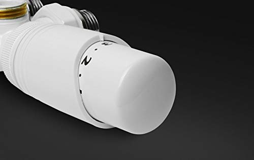Multiblock Heizkörper Thermostat Heizungszubehör Ventil Anschlussgarnitur H Valve weiß