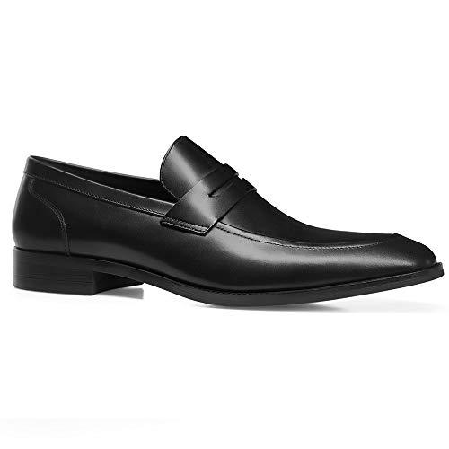Image of GIFENNSE Men's Dress Shoes Slip-On Loafers Formal Leather Shoes for Men