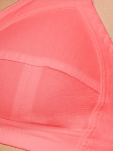 Image of DAISY DEE Women's Cotton Brassiere Non-Padded Wirefree Seamed Full Coverage Comfort-fit Cut and Sew, with Broader Band Regular /Dress /Saree Bra - NSHPU
