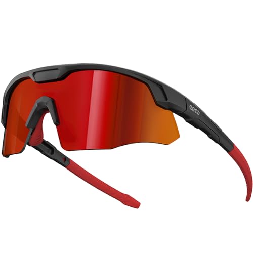 ER00 S598 Lunettes de soleil de cyclisme enveloppantes pour hommes, femmes, jeunes, course sur sentier, randonnée, sports de plein air, cadeau