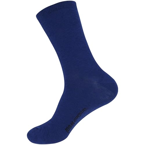 Image of BambooMN Unisex Men and Women's Rayon from Bamboo Wool Blend Athletic Crew Socks for Home, Travel, Work and Sport, 2 Pairs