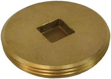 Midland Industries 970313 Southern Code Countersunk Cleanout Plug, 6", Plumbing Accessory, Made from Cast Brass