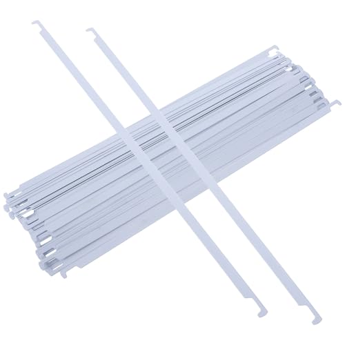 Barras divisorias de metal blanco 32.5 cm para organizar carpetas en el archivo de la oficina