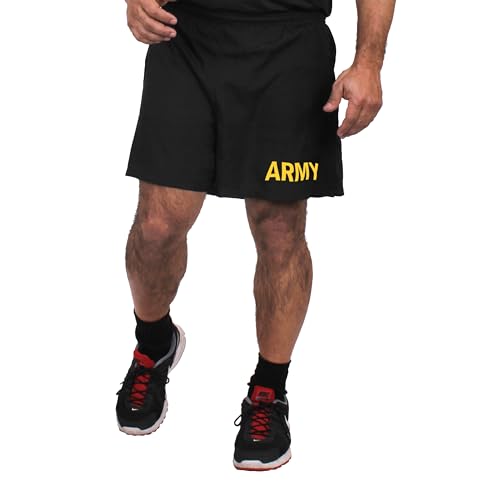 Rothco Army PT Compression Shorts – Mens Athletic Physical Training Gym Workout Exercise Shorts, M