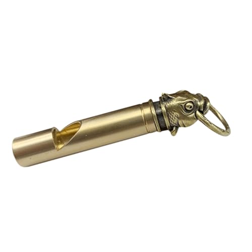 Ipetboom Copper Whistle Keychain Pendant Durable Whistle for Camping Hiking and Outdoor Activities Decorative and Functional Emergency Whistle Accessory