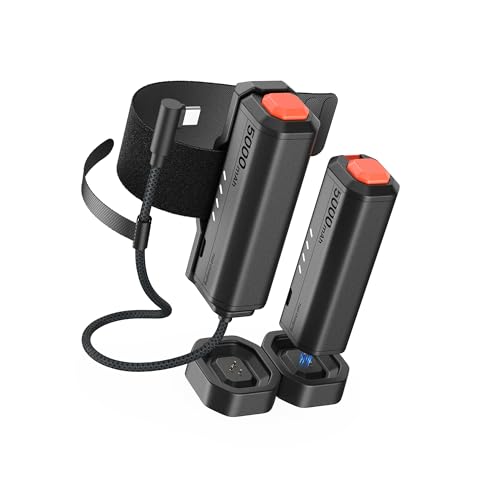 Image of KIWI design P5000 Compact Power Bank, 2 Pack 5000mah Battery Pack Compatible with Meta Quest 3 /3S /2 /Pro, 20W Fast Charing, Swap for Infinite Power, Suitable for Sport Camera and All Type-C Devices