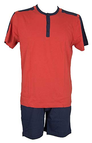 Pyjama Homme Manches Courtes en Coton Ragno pour des Nuits d'Été Fraîches