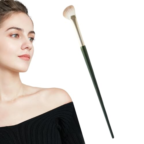 扇形メイクアップ、扇形メイクブラシ | ファンブラシメイクアップメイクアップ用輪郭ブラシ 半扇形 - 角度付きコンシーラー ブラシ 柔らかい毛 ハイライター ブラシ プロフェッショナル 初心者向け