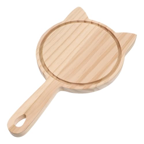 Genérico Tabla for Pizza, paleta de madera, bandeja portátil for comida, pelador cocina, plato multiusos for servir pan, queso, restaurante