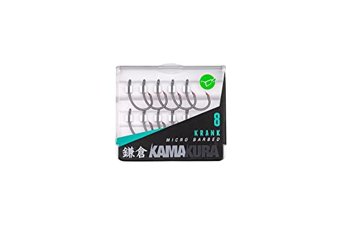 Korda Kamakura Hooks Krank or Widegape Barbed or Barbless (Krank Barbed, 4), Silver - Image 4