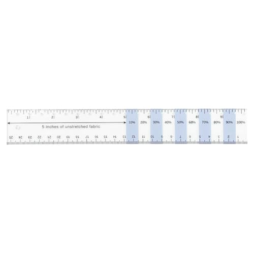 UPTTHOW Acrylic Knit Fabric Stretch Ruler, Measuring Guide for Sewing and Garment Marking