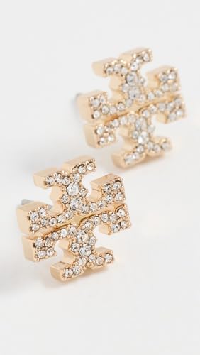 Image of Tory Burch Women's Icon Pave Stud Earrings