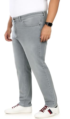 Image of Pluss Tribe - Plus Size Jeans for Men - Denim Jeans - Ideal for Casual, Office Available Sizes : 40 to 52