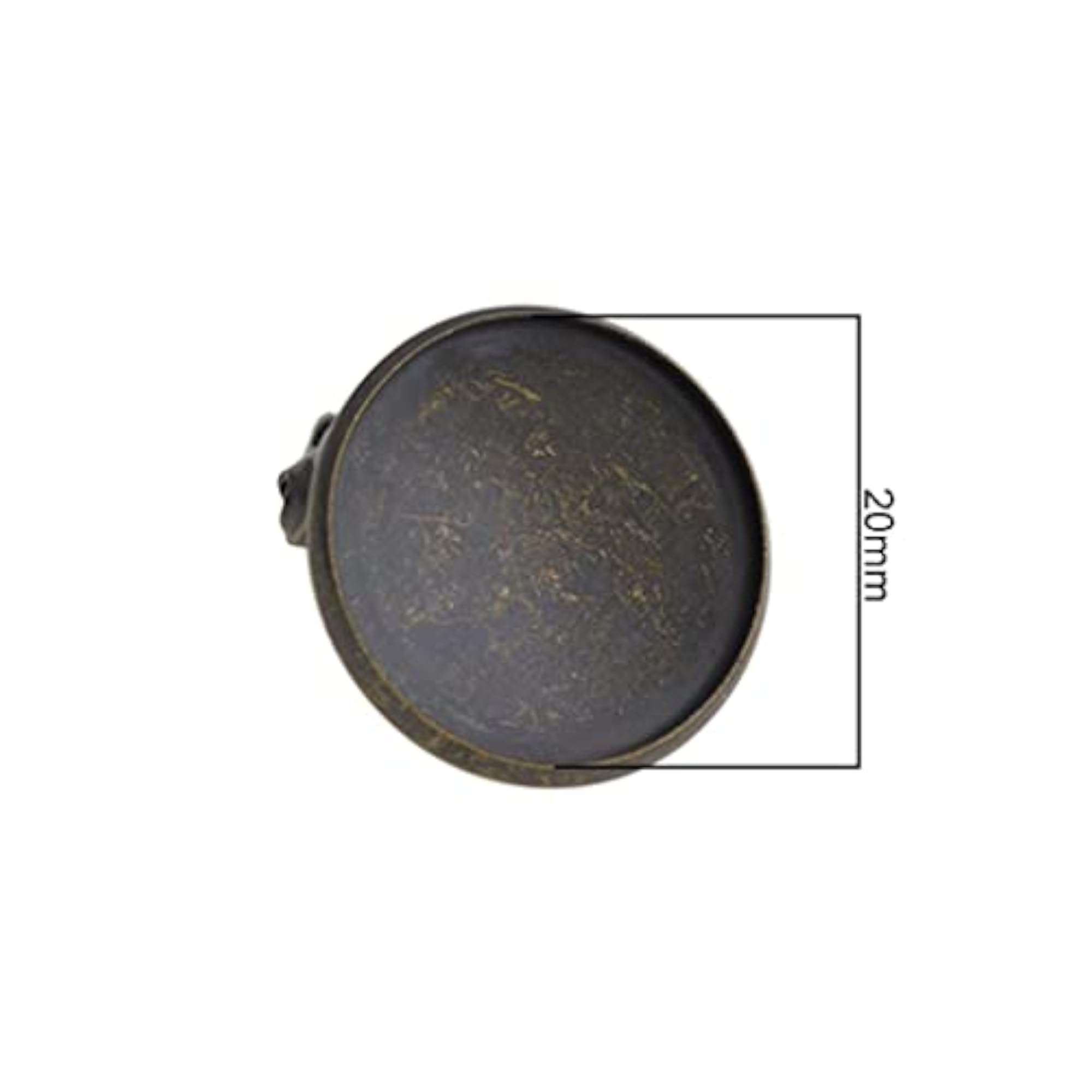2x10 Pieces Cabochon Brooch Setting Blanks 20mm