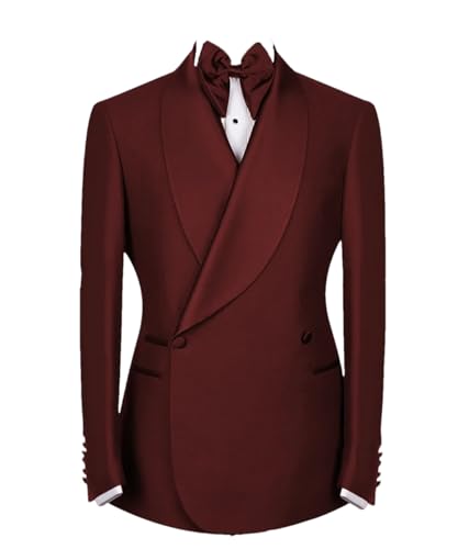 Men’S High-End Casual Single Breasted Suit Set with Straight Fit Pants Zipper Fly Formal Wedding Tuxedo