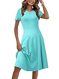 HUHOT Baby Blue Dress for Women Powerpuff Girls Costume Wendy Costume Women Blue Cotton Dress Short...