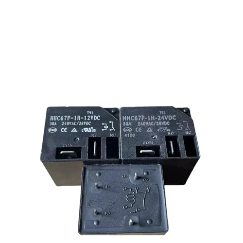 Relais HHC67F-1Z-24VDC 5 broches T91 30A pour circuit imprimé lot de 10 pièces