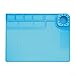 TE-722 Heat Resistant Silicone Soldering Mat For Safe Brazing And Soldering Tasks On Electronic Devices Including Laptops And Gadgets(Blue)
