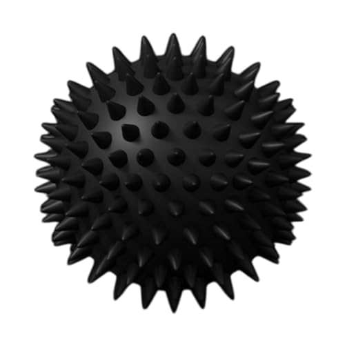 Spiky Massage Ball Mobility Back Massage Ball for Gym Sports Floor and Chair Black|Massager Machine for Pain Relief|Head Massager|Neck and Shoulder Relaxer|