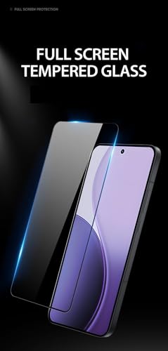 Image of TitanGuard Tempered Glass Screen Protector Guard for Oppo Reno 15c, Reno 15, Reno 14, Reno 13 and Reno 14 Diwali Edition (6.59 Inch) - 9H Hardness, Military Grade, Anti-Static, Easy Installation Kit - 1 PACK
