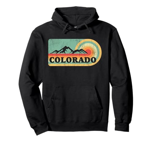 Colorado Retro Vintage Retro Sunset Pullover Hoodie