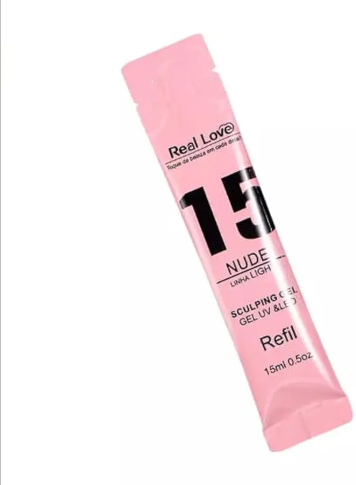 Gel Alongamento de Unha 15 Nude uv/led Refil Real Love 15g