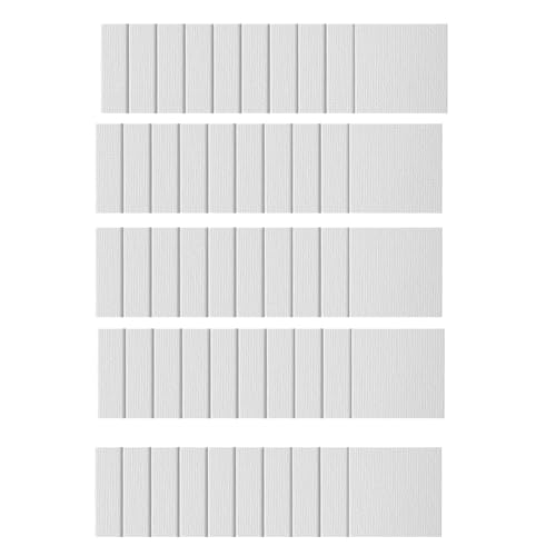 Grimmstr 50 Pcs Magnetic Painting Canvas Panel 3x3 Inches Magnetic Canvas Boards Magnetic Canvases for Painting Tile Art Easy Install, White