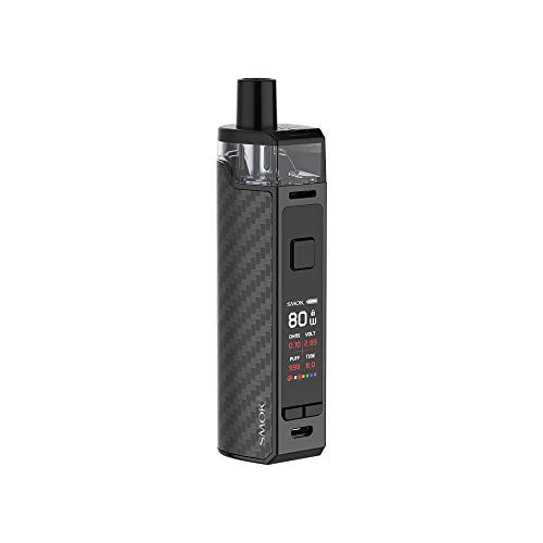 SMOK RPM80 Pod Mod Kit Construido en 3000mAh Batería sin líquido ni nicotina Fibra de carbono negra