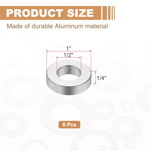 Entretoise aluminium pour éliminer le jeu mécanique des vis de 5/16 pouce - 3