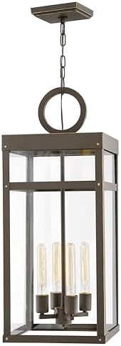 Hinkley Porter Four Light 5W Med. LED Outdoor Large Single Tier, Oil Rubbed Bronze
