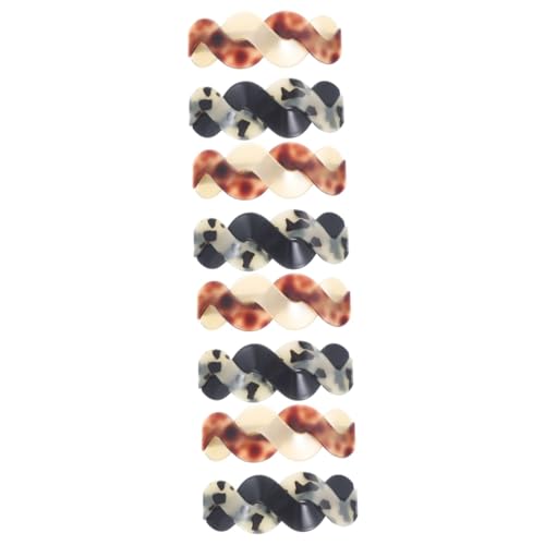 Barrettes à cheveux écaille de tortue Housoutil lot de 8 pinces pour chignon et ponytail