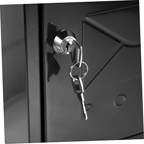 Abaodam Mailbox Suggestion Box With Lock Wall Mount Mailboxes Metal Mailboxes For Outside Lockable Letterboxes Lock Drop Box Locking Mailbox Locking Post Box Mailbox For Home Retro Mailbox #TOP3