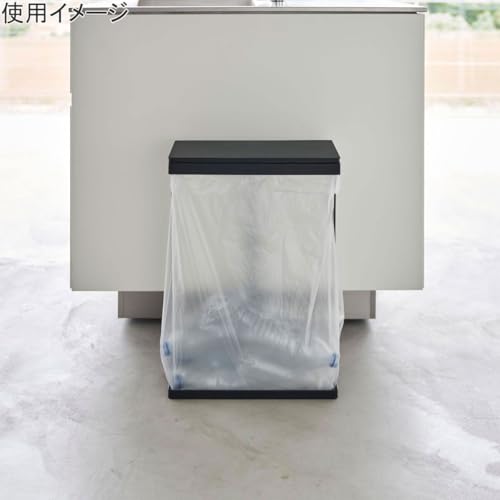Soporte para bolsa de basura 15.7 gal con tapa negro miniatura 4