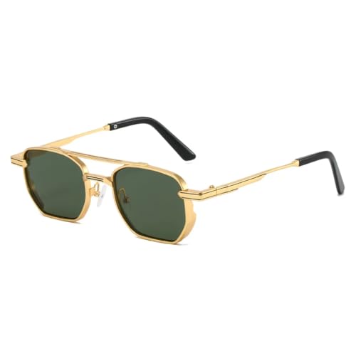 Lunettes de soleil Steampunk carrées MUTYNE en métal style punk