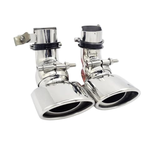 Tubos de cola para Benz W211 de 2002 a 2007, silenciador de escape simple de doble salida