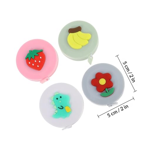 Cinta métrica mini retráctil 4 piezas para uso doméstico miniatura 2