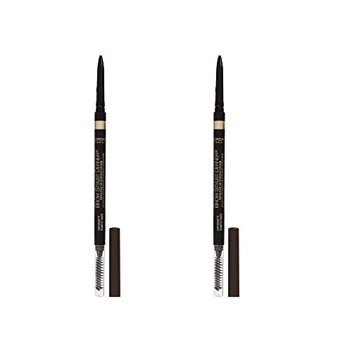 L'Oreal Paris Makeup Brow Stylist Definer Waterproof Eyebrow Pencil, Ultra-Fine Mechanical Pencil, Draws