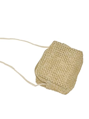 Women's Straw Woven Crossbody Bag Summer Handbag Beach Cluth Purses With Strap3