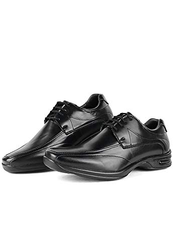 Kit 2 Pares de Sapato Social Anti Stress Ortopédico Conforto Marrom e Preto (40)